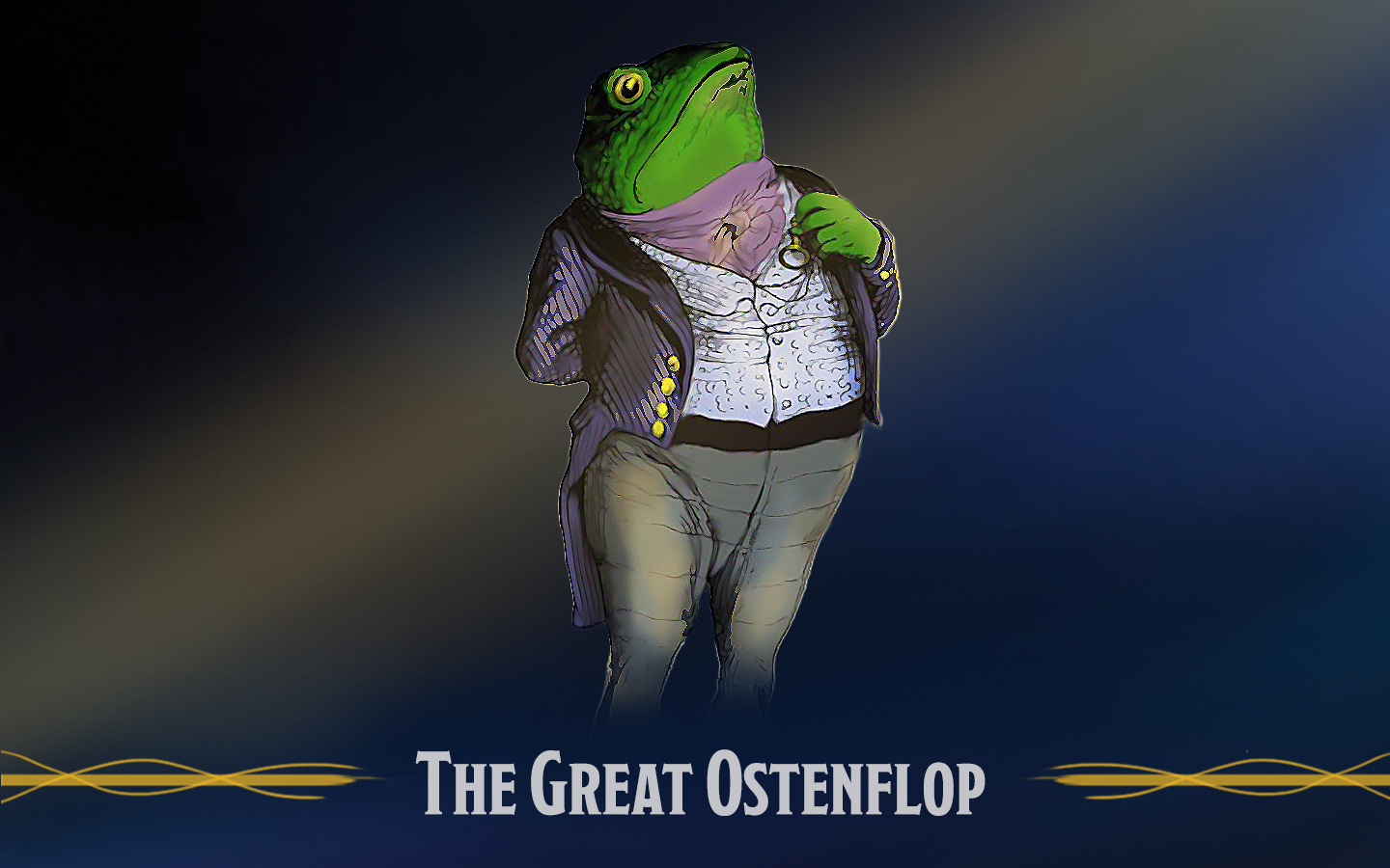 The Great Ostenflop — A singer with a binding voice
